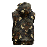 Javanese Batik Semen Sleeveless Zip Hoodie Indonesian Traditional Pattern