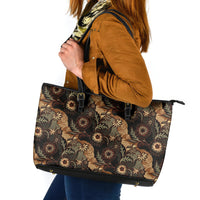 Batik Pedalaman Semen Lereng Style Leather Tote Bag Indonesian Traditional Pattern