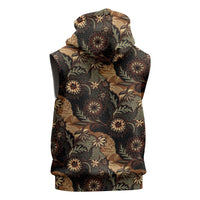 Batik Pedalaman Semen Lereng Style Sleeveless Hoodie Indonesian Traditional Pattern