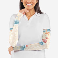 Beige Hawaii Lei Seashells Starfish Arm Sleeves Sandy Sylized - Polynesian Pride