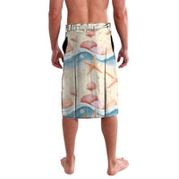 Beige Hawaii Lei Seashells Starfish Lavalava Sandy Sylized - Polynesian Pride