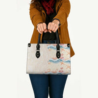 Beige Hawaii Lei Seashells Starfish Leather Bag Sandy Sylized - Polynesian Pride