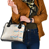 Beige Hawaii Lei Seashells Starfish Shoulder Handbag Sandy Sylized - Polynesian Pride