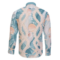 Hawaii Lei Seashells Starfish Family Matching Off The Shoulder Long Sleeve Dress and Hawaiian Shirt Fresh Summer Vibe - Polynesian Pride