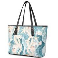 Hawaii Lei Seashells Starfish Leather Tote Bag Fresh Summer Vibe LT01 - Polynesian Pride
