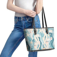 Hawaii Lei Seashells Starfish Leather Tote Bag Fresh Summer Vibe LT01 - Polynesian Pride