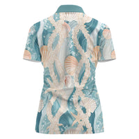 Hawaii Lei Seashells Starfish Women Polo Shirt Fresh Summer Vibe - Polynesian Pride