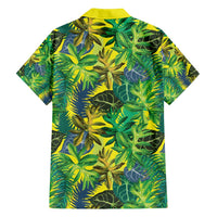 Hawaii Summer Tropical Leaves Family Matching Long Sleeve Bodycon Dress and Hawaiian Shirt - Polynesian Pride