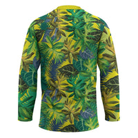 Hawaii Summer Tropical Leaves Hockey Jersey - Polynesian Pride