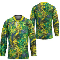 Hawaii Summer Tropical Leaves Hockey Jersey - Polynesian Pride