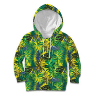Hawaii Summer Tropical Leaves Kid Hoodie - Polynesian Pride