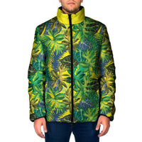 Hawaii Summer Tropical Leaves Padded Jacket - Polynesian Pride
