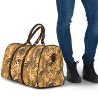 Hawaii Gold Tropical Leaves Travel Bag - Polynesian Pride