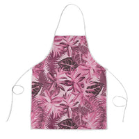 Hawaii Pink Tropical Leaves Apron - Polynesian Pride