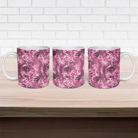 Hawaii Pink Tropical Leaves Ceramic Mug - Polynesian Pride