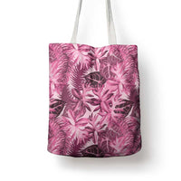 Hawaii Pink Tropical Leaves Tote Bag - Polynesian Pride