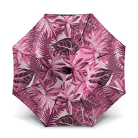 Hawaii Pink Tropical Leaves Umbrella - Polynesian Pride