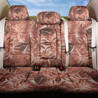 Hawaii Red Brown Tropical Leaves Back Car Seat Cover - Polynesian Pride
