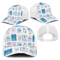 Hawaii Coastal Summer Postcard Baseball Net Cap