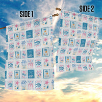 Hawaii Coastal Summer Postcard Garden Flag