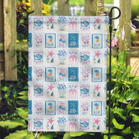 Hawaii Coastal Summer Postcard Garden Flag