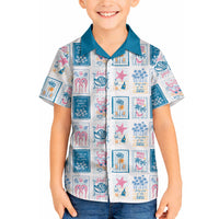Hawaii Coastal Summer Postcard Hawaiian Shirt