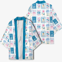 Hawaii Coastal Summer Postcard Kimono