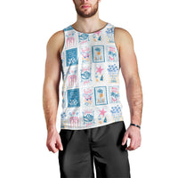 Hawaii Coastal Summer Postcard Men Tank Top