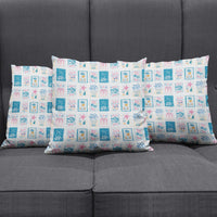 Hawaii Coastal Summer Postcard Pillow Cover