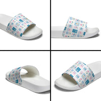 Hawaii Coastal Summer Postcard Slide Sandals