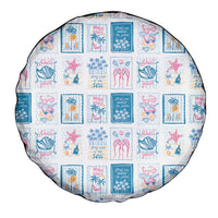 Hawaii Coastal Summer Postcard Spare Tire Cover