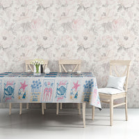 Hawaii Coastal Summer Postcard Tablecloth