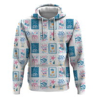 Hawaii Coastal Summer Postcard Zip Hoodie