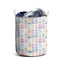Aloha Summer Posters Grunge Textures Laundry Basket