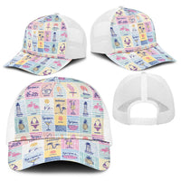 Aloha Summer Posters Grunge Textures Baseball Net Cap