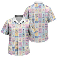 Aloha Summer Posters Grunge Textures Family Matching Long Sleeve Bodycon Dress and Hawaiian Shirt