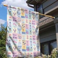 Aloha Summer Posters Grunge Textures Garden Flag