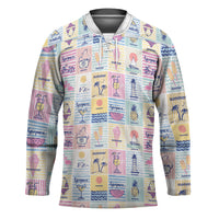 Aloha Summer Posters Grunge Textures Hockey Jersey