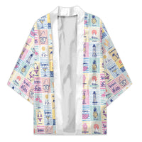 Aloha Summer Posters Grunge Textures Kimono