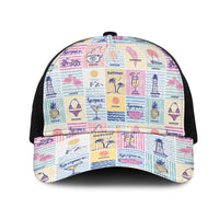 Aloha Summer Posters Grunge Textures Mesh Trucker Cap