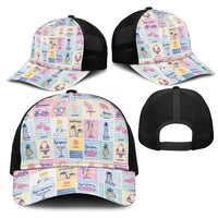 Aloha Summer Posters Grunge Textures Mesh Trucker Cap