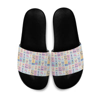 Aloha Summer Posters Grunge Textures Slide Sandals