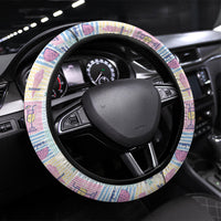 Aloha Summer Posters Grunge Textures Steering Wheel Cover