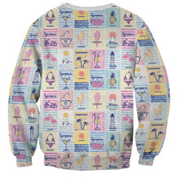 Aloha Summer Posters Grunge Textures Sweatshirt