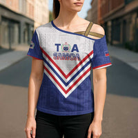 Custom Toa Samoa Rugby Cross Shoulder Shirt 1992-1993 Special Edition - Polynesian Pride