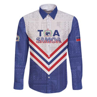 Custom Toa Samoa Rugby Family Matching Long Sleeve Bodycon Dress and Hawaiian Shirt 1992-1993 Special Edition - Polynesian Pride