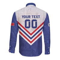 Custom Toa Samoa Rugby Long Sleeve Button Shirt 1992-1993 Special Edition - Polynesian Pride