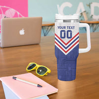 Custom Toa Samoa Rugby Tumbler With Handle 1992-1993 Special Edition - Polynesian Pride