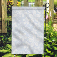 Plumeria Floral White Sunday Garden Flag
