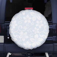 Plumeria Floral White Sunday Spare Tire Cover